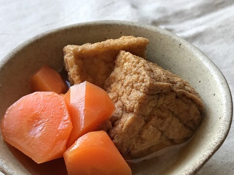 厚揚げとにんじんの煮物